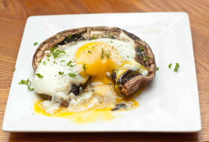 Portobello Mushroom and Egg
